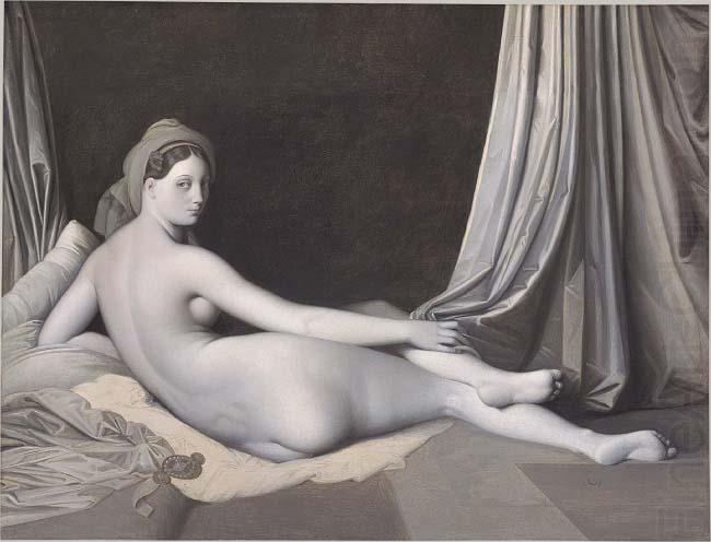 Jean Auguste Dominique Ingres Odalisque in Grisaille china oil painting image